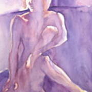 Lavender Nude Art Print