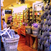 Lavender Shop In Southern France Art Print