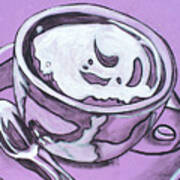 Lavender Tea Art Print