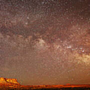 Lchee Rock Milky Way Panorama Art Print