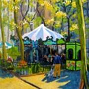 Le Carrousel In Bryant Park Art Print