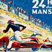 Le Mans 24 Hour Race 1959 Vintage Art Print