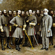 Robert E. Lee And His Generals Art Print