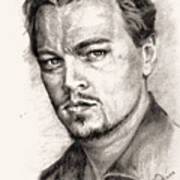 Leonardo Dicaprio Portrait Nr.2 Art Print