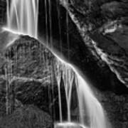 Lichtenhain Waterfall - Bw Version Art Print