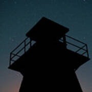 Lighthouse At Night Prince Edward Island Art Print