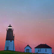 Lighthouse At Sunrise Art Print