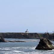 Lighthouse On The Oregon Coast Art Print