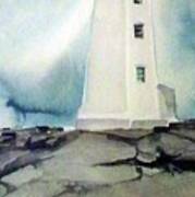 Lighthouse Rock Art Print