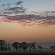 Lincolnshire Sunset Panorama Art Print