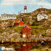 Lindesnes Lighthouse Art Print