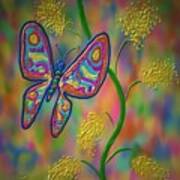 Little Hip Butterfly Art Print