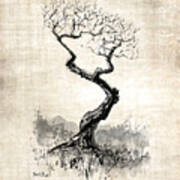 Little Zen Tree 1820 Art Print