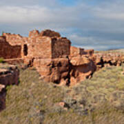 Lomaki Pueblo Ruins Art Print