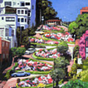 Thomas Kinkade San Francisco Lombard Street II 1000-Piece Puzzle 