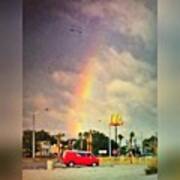 Long Beach, Ms #rainbow #msgulfcoast Art Print