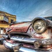 Lowell Arizona Old Rusted Car Lowell Movie Theater Art Print