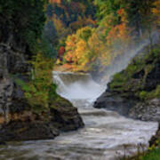 Lower Falls Of The Genesee River Art Print