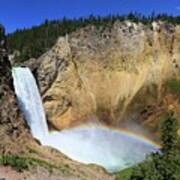 Lower Falls With A Rainbow Art Print