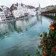 Lucerne Bridge Art Print