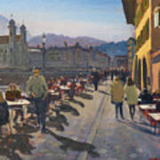 Lunchtime In Luzern Art Print