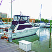 Luxury Yachts At Portsmouth Virginia 28 Art Print