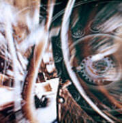Machine Speed Warp In Blur Art Print