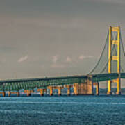 .mackinac Bridge Art Print