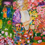 Madonna In Klimt Art Print