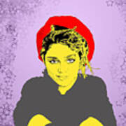 Madonna On Purple Art Print