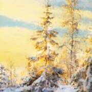Magical Winter Landscape Art Print