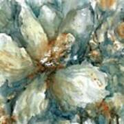 Magnolia On Canvas Art Print