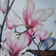 Magnolia Reach Art Print