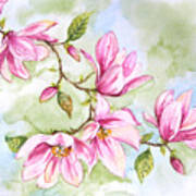 Magnolias-jp3876 Art Print
