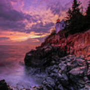 Maine Bass Harbor Lighthouse Art Print