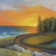 Maine Ocean Sunrise Art Print