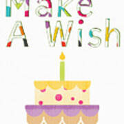 Make A Wish- Art By Linda Woods Art Print
