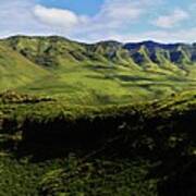 Makua Valley From Above Makua Cave Art Print