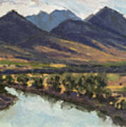 Mallard's Rest, Yellowstone River, Mt Art Print