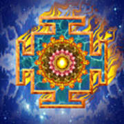 Mandala Shiva Art Print