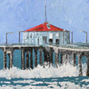 Manhattan Beach Pier Art Print
