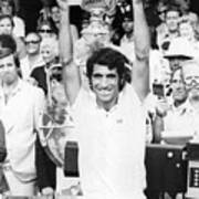 Manuel Orantes Wins The 1975 Us Open Against Jimmy Connors Art Print