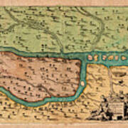 Map Of Iraq 1680 Art Print