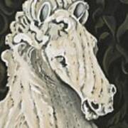 Marble Horse Art Print