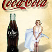 Marilyn Coca Cola Girl 3 Art Print