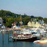 Marina At Mackinac Island Art Print