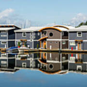 Marina Homes Reflected Art Print