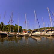 Marina On Lake Murray S C Art Print