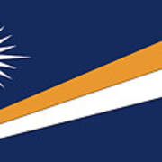 Marshall Islands Flag Art Print
