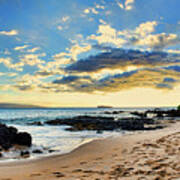 Maui Sunset Panorama Art Print